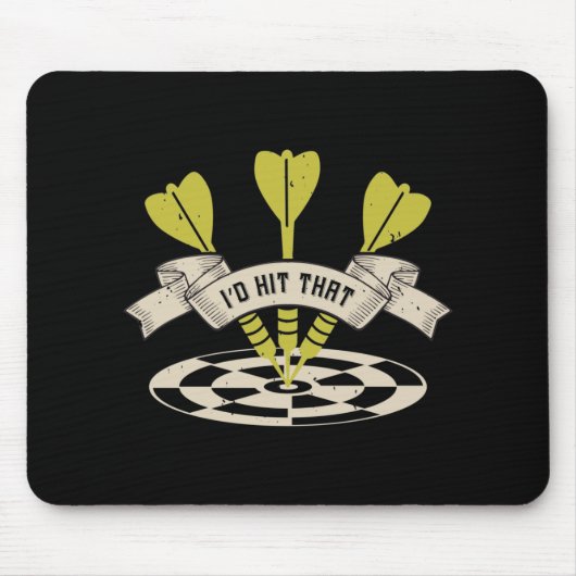 Darts - Ich würde diesen Bullseye treffen Mousepad (Vorne)