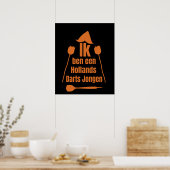 Darts - Ik Ben Een Hollands Darts Jongen Poster (Küche)