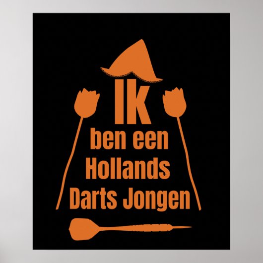 Darts - Ik Ben Een Hollands Darts Jongen Poster (Vorne)