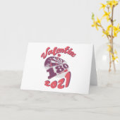 Darts ist mein Valentine 2021 Karte (Gelbe Blume)