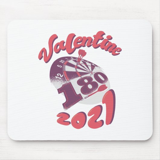 Darts ist mein Valentine 2021 Mousepad (Vorne)