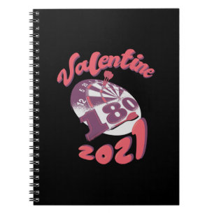 Darts ist mein Valentine 2021 Notizblock