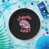 Darts ist mein Valentine 2021 Pappteller (Party)