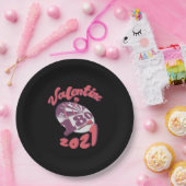 Darts ist mein Valentine 2021 Pappteller (Party)