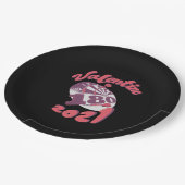 Darts ist mein Valentine 2021 Pappteller (Schrägansicht)