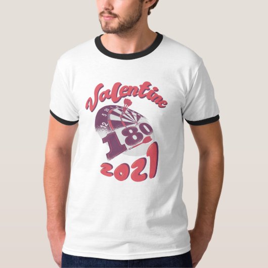 Darts ist mein Valentine 2021 T-Shirt (Vorderseite)
