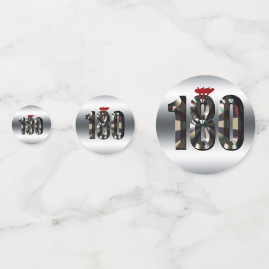 Darts Legend, das perfekte Ergebnis, Konfetti (Rückseiten)