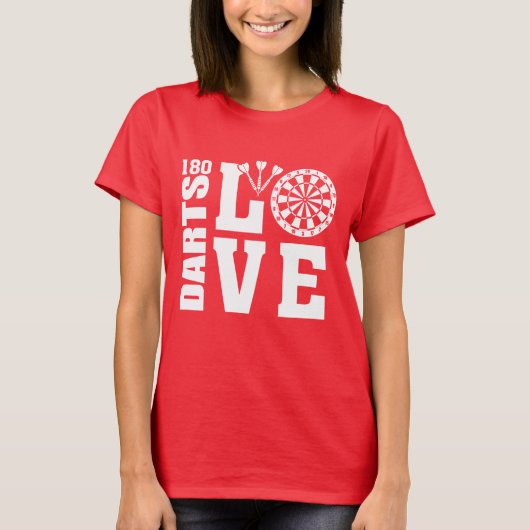 Darts Liebe T-Shirt (Vorderseite)