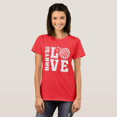Darts Liebe T-Shirt (Vorne ganz)