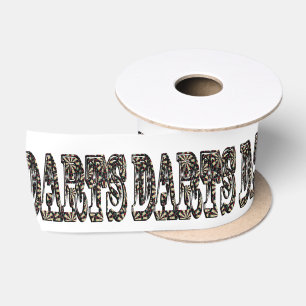 Darts-Logo aus Dartboards, Satinband