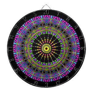 Darts Mandala - Neon 2 Dartscheibe