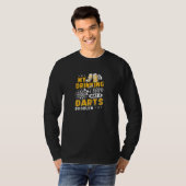 Darts, mein Trinkteam hat ein dunkles Problem T-Shirt (Vorne ganz)