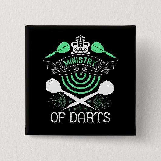 Darts - Ministerium des Dartsspiels Button (Vorderseite)