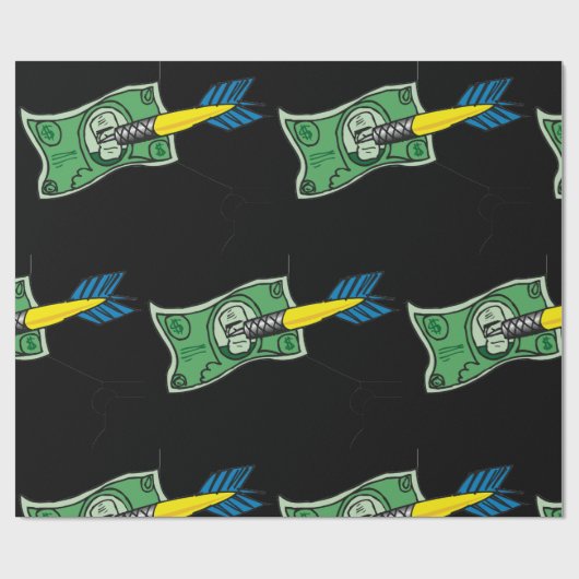 Darts Money Geschenkpapier (Flach)