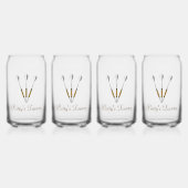 Darts Personalisiert Dosenglas (Vorderseite)