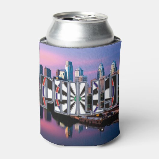 Darts Philly Darts Aiming Fluid Hugger Dosenkühler (Kanne Vorderseite)