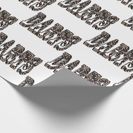 Darts Picture Logo, Geschenkpapier (Ecke)