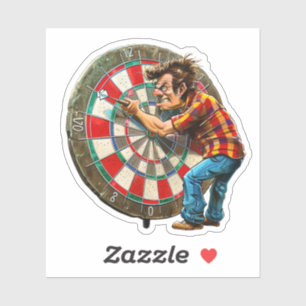 Darts Player Aufkleber