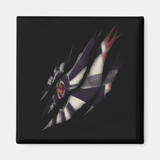 Darts Player Dart Board und Dart Throwing Magnet (Vorne)