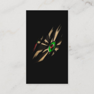 Darts Player Dart Throwing Dart Board Visitenkarte