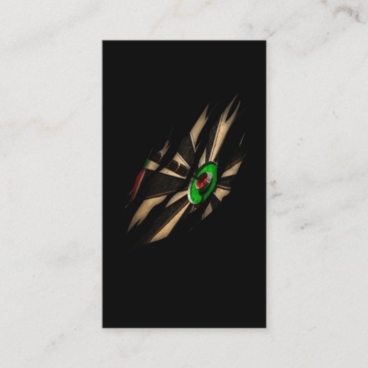 Darts Player Dart Throwing Dart Board Visitenkarte (Vorderseite)