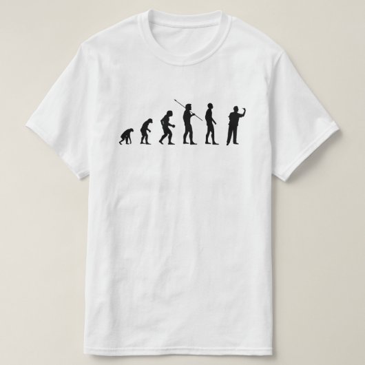 Darts Player Human Evolution Meme BV T-Shirt (Design vorne)