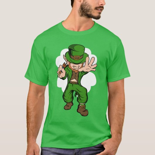 Darts Player Leprechaun St. Patrick's Day Darts T-Shirt (Vorderseite)