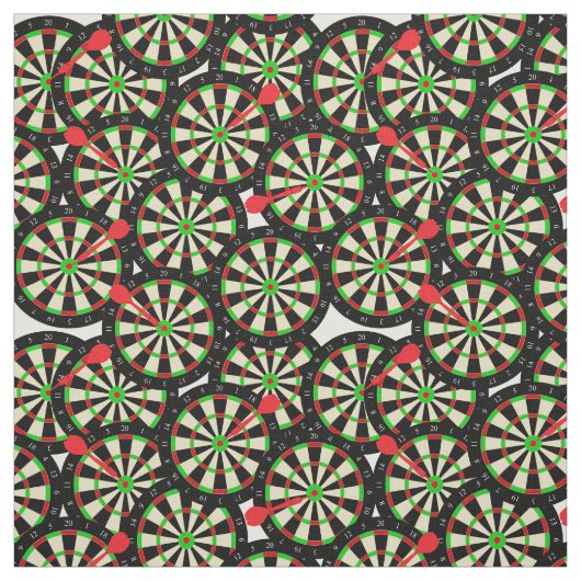 Darts Player Novelty Dart Boards und Darts Pattern Stoff (Muster)