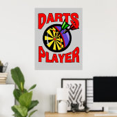 Darts Player Poster (Heimbüro)