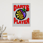 Darts Player Poster (Küche)
