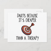 Darts Postkarte (Vorne/Hinten)