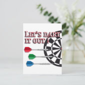Darts Postkarte (Stehend Vorderseite)