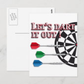 Darts Postkarte (Vorne/Hinten)