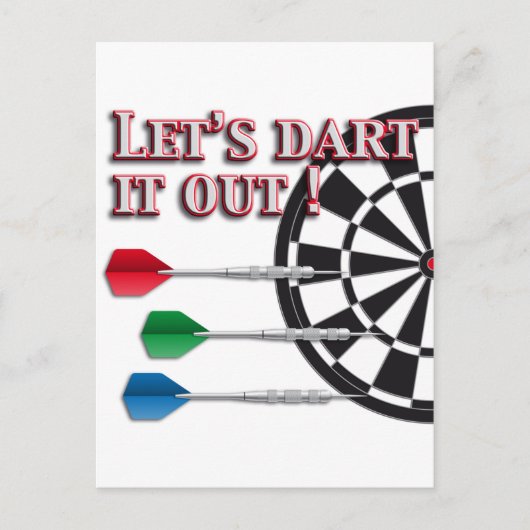 Darts Postkarte (Vorderseite)