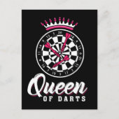 Darts Queen Dartboard Girl Dart Player Postkarte (Vorderseite)