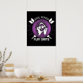 Darts - Real Women Play Darts Poster (Küche)