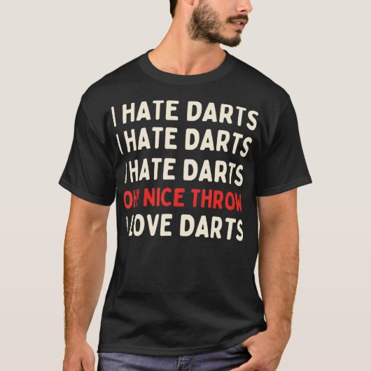 Darts Redewendungen Turnier T-Shirt (Vorderseite)