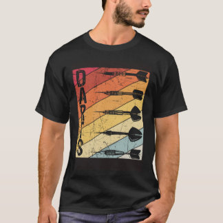 Darts Retro Vintag Sport Darts Bullseye Dart Dart T-Shirt