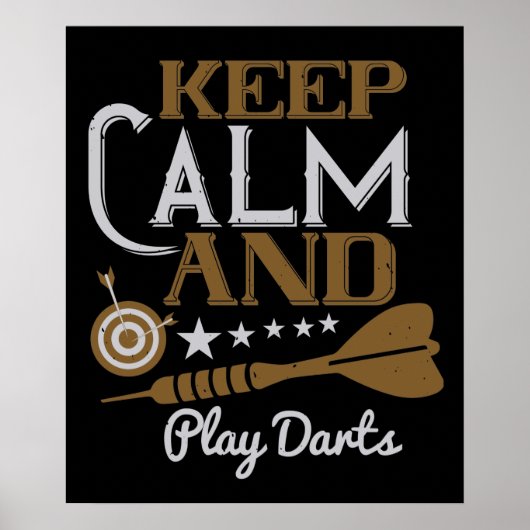 Darts - Ruhe Behalten und Darsteller wiedergeben Poster (Vorne)
