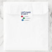 Darts Runder Aufkleber (Tasche)