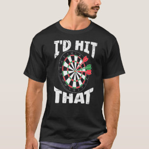 Darts Shirt Player Dartboard Ich würde dieses Retr