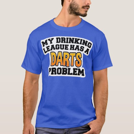 Darts Shirts meine Drink League hat einen Darm (Vorderseite)