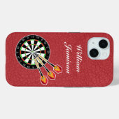 Darts sport with Dartboard and Darts personalize Case-Mate iPhone Hülle (Rückseite (Horizontal))