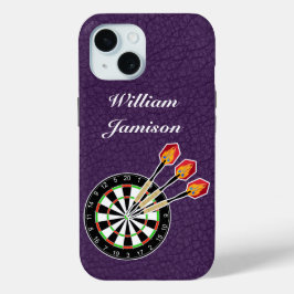 Darts sport with Dartboard and Darts personalize Case-Mate iPhone Hülle
