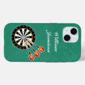 Darts sport with Dartboard and Darts personalize Case-Mate iPhone Hülle (Rückseite (Horizontal))