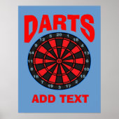 Darts Target, add text Poster (Vorne)