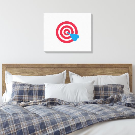 Darts Target Leinwanddruck (Insitu (Schlafzimmer))