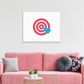Darts Target Leinwanddruck (Insitu (Wohnzimmer))