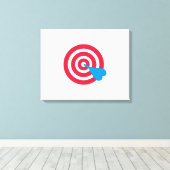 Darts Target Leinwanddruck (Insitu (Holzboden))