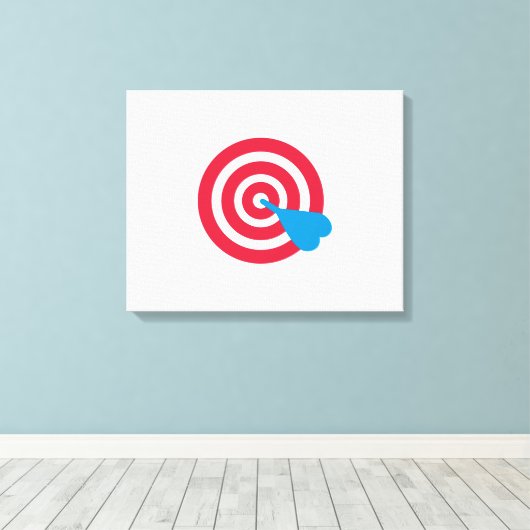 Darts Target Leinwanddruck (Insitu (Holzboden))
